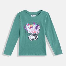 Eteenz Girls My Little Pony Printed Pure Cotton T-shirt-image-76