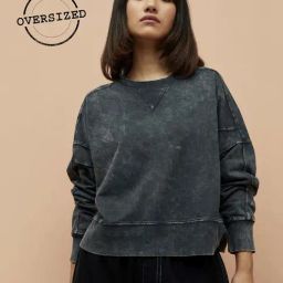 Ginger by Lifestyle Grey Cotton Sweatshirt-image-96
