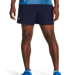 Under Armour Navy Slim Fit Logo Printed Sports Shorts-image-18