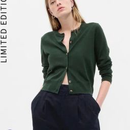 GAP Green Regular Fit Solid Cardigan-image-5