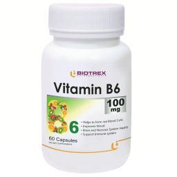 Biotrex Vitamin B6 (100 mg),  60 capsules  Unflavoured -22