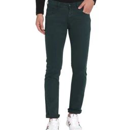 Octave Bottle Green Regular Fit Jeans-image-72