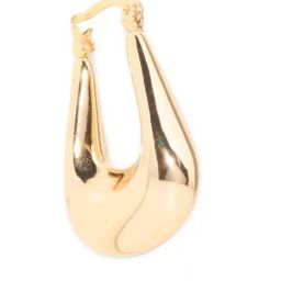 Forever New Gold Plated Hayes Hinge Loop Hoop Earring image 2