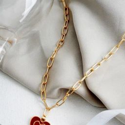 Joker & Witch Faye Heart Brown Princess Necklaces-image-36