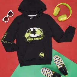 Pantaloons Junior Black Cotton Printed Full Sleeves Sweatshirt-picture-11