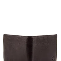 Kara Dark Brown Solid Leather Bi-Fold Wallet image 2