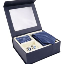 Alvaro Castagnino Men Tie, Cufflinks, Pocket Square Accessory Gift Set-picture-39