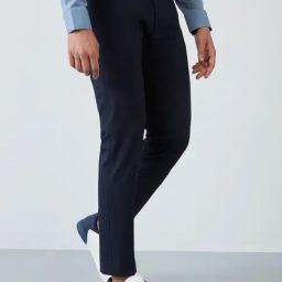 WES Formals by Westside Navy Ultra-Slim Fit Trousers-image-65