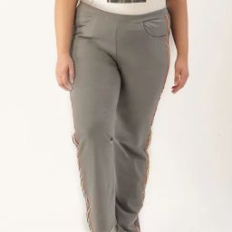 theRebelinme Grey Cotton Track Pants-image-76