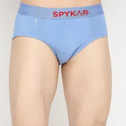 UnderJeans by Spykar Sky Blue Briefs-image-90