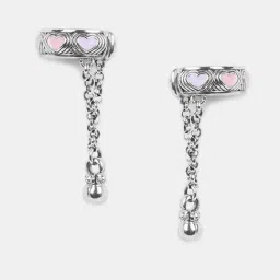Shaya, Bring in the Laughter Heart Ear Clips in 925 Silver-image-87