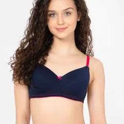 Clovia Blue Padded T-Shirt Bra-image-8