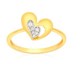 Malabar Gold and Diamonds 18k Gold Heart Ring for Women-image-58