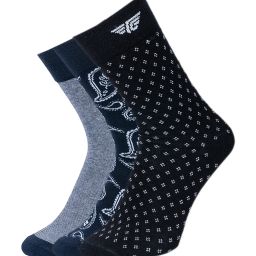 Red Tape Multicolor Printed Above Ankle Socks - Set of 3 image 1