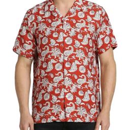 Simon Carter London Red Regular Fit Shirt-image-7