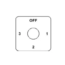 Kaycee AC Rotary Switch Three Way, With Off 90° 10 Amp Three Phase, SRP1412C image 2
