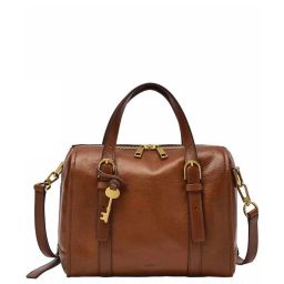 Fossil Carlie Brown Solid Medium Handbag image 1