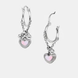 Shaya, Bring in the Laughter Heart Earrings in 925 Silver-image-97