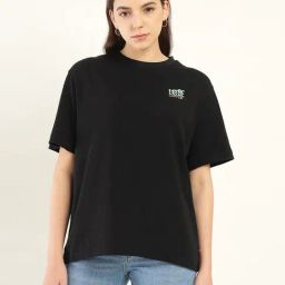 Levi's Black Cotton Regular Fit Printed T-Shirt-picture-36