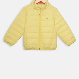 t-base Girls Yellow Solid Lightweight Jacket-image-97