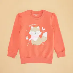 Pantaloons Junior Peach Sweatshirt-picture-9