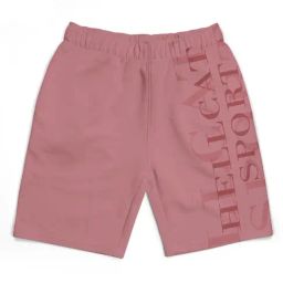 HELLCAT Kids Pink Printed Shorts-4