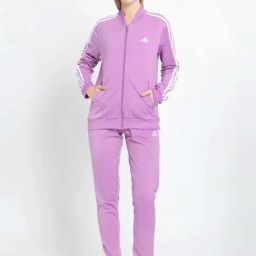 adidas Purple Plain Tracksuit Set-image-27