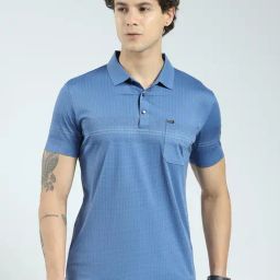 Monte Carlo Blue Slim Fit Printed T-Shirt-image-56