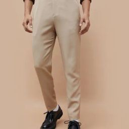 Code By Lifestyle Khaki Regular Fit Trousers-image-30