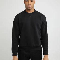 Calvin Klein Black Cotton Comfort Fit Sweatshirt-picture-44