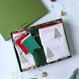 House This Sparkling Tree White & Green Cotton 4Pcs Cushion Covers with Wall Hanging-picture-22