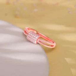 GIVA 925 Sterling Silver Rose Gold Ring for Women-image-23