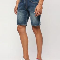 Pepe Jeans Mid Indigo Blue Regular Fit Denim Shorts-picture-18