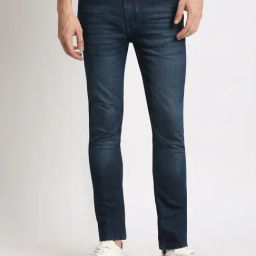 The Bear House Blue Cotton Skinny Fit Jeans-image-56