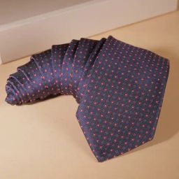 Allen Solly Navy Embroidered Tie-picture-15