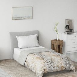 DDecor Brown & White Floral Printed Summer Cotton 150 GSM Reversible Single Bed Dohar-image-47