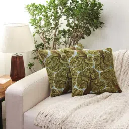 House This The Grand Tembusu Green Cotton Cushion Covers - Set of 2-image-83