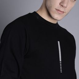 Kook N Keech Men Black Solid Sweatshirt-image-48