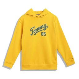 Tommy Hilfiger Kids Yellow Printed Full Sleeves Hoodie-image-130
