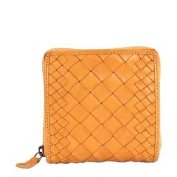 KOMPANERO MARQUIS Yellow Textured Zip Around Wallet for Women-picture-17