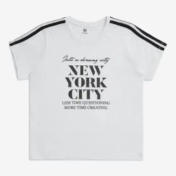 Y&F Kids by Westside White Text Detailed Cotton T-Shirt-image-39
