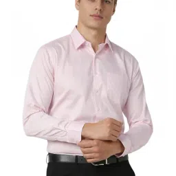 Van Heusen Pink Cotton Slim Fit Shirt-picture-33