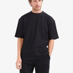 Rare Rabbit Black Oversized Textured T-Shirt-picture-7
