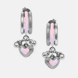Shaya, Bring in the Togetherness Heart Earrings in 925 Silver-25