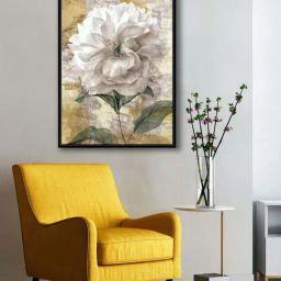999Store Multicolor Canvas Flower With Abstract Background Wall Art Painting-22