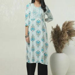 Soch Off White Regular Fit Embroidered Kurtas-61