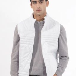 Rare Rabbit White Regular Fit Solid Jacket-image-66