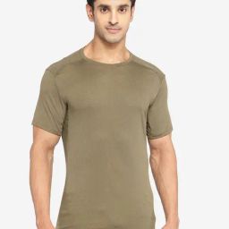 Domyos by Decathlon Deep Khaki Slim Fit Sports T-Shirt-image-62