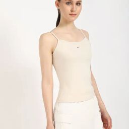 TOMMY HILFIGER Newsprint Slim Fit Spaghetti Straps Cotton Cami Top-picture-27