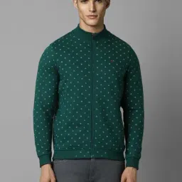 Louis Philippe Green Regular Fit Printed Sweatshirt-image-23